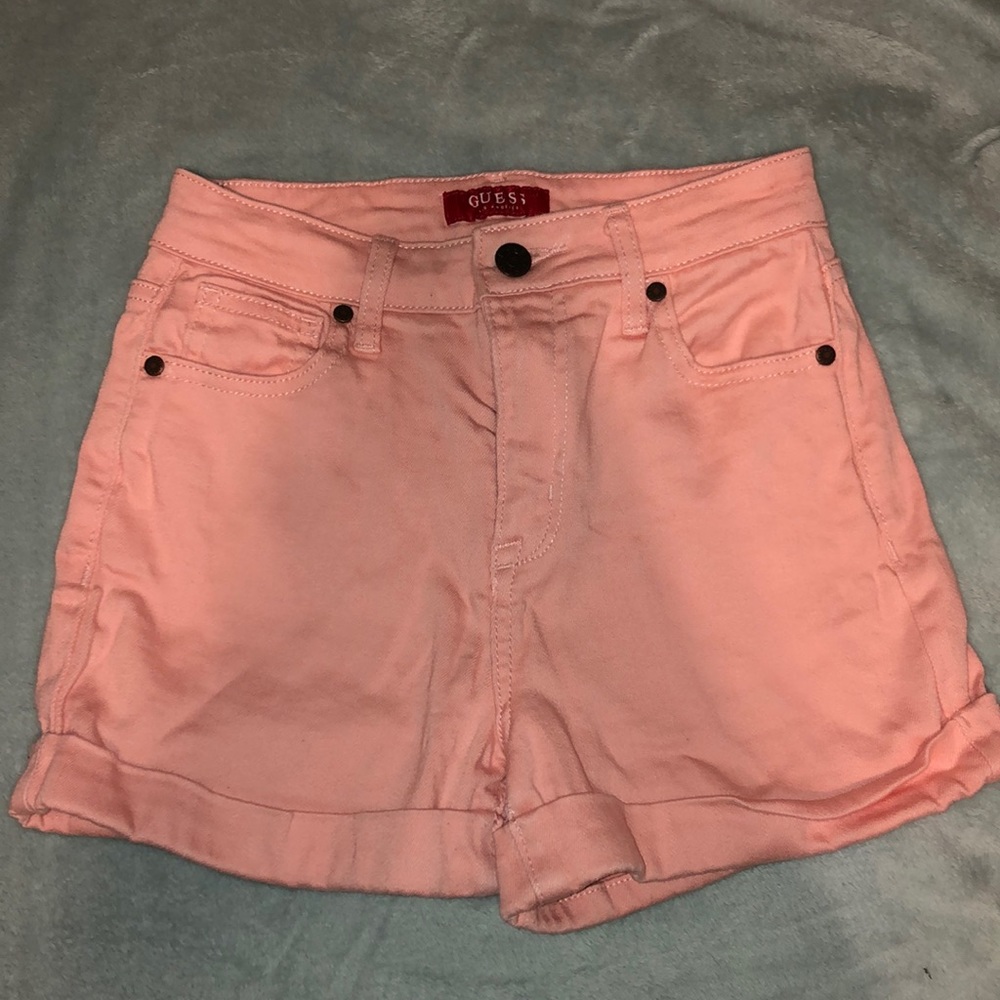 Guess pink shorts